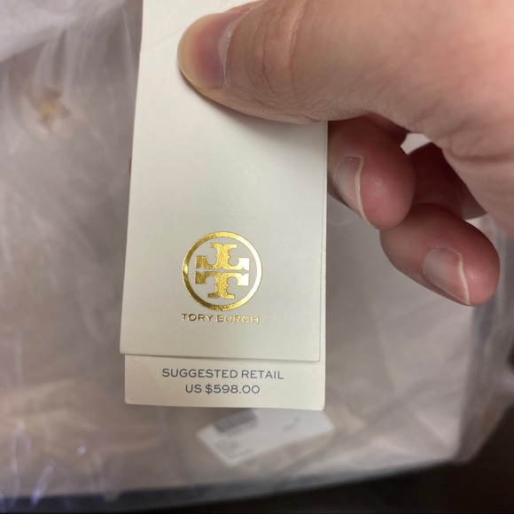 Tory Burch Kira Leather Tote Bag - Perfect Sand - Picture 8 of 9